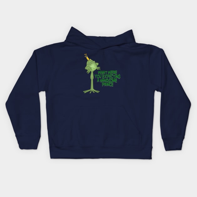 frog prince Kids Hoodie by richhwalsh